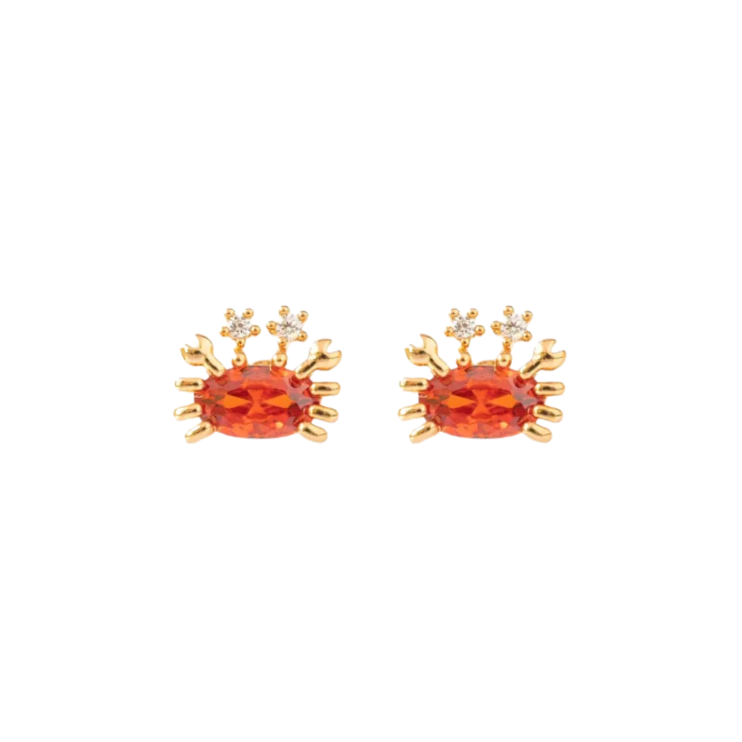 Studs | Rosies | Krab | Rood / Goud