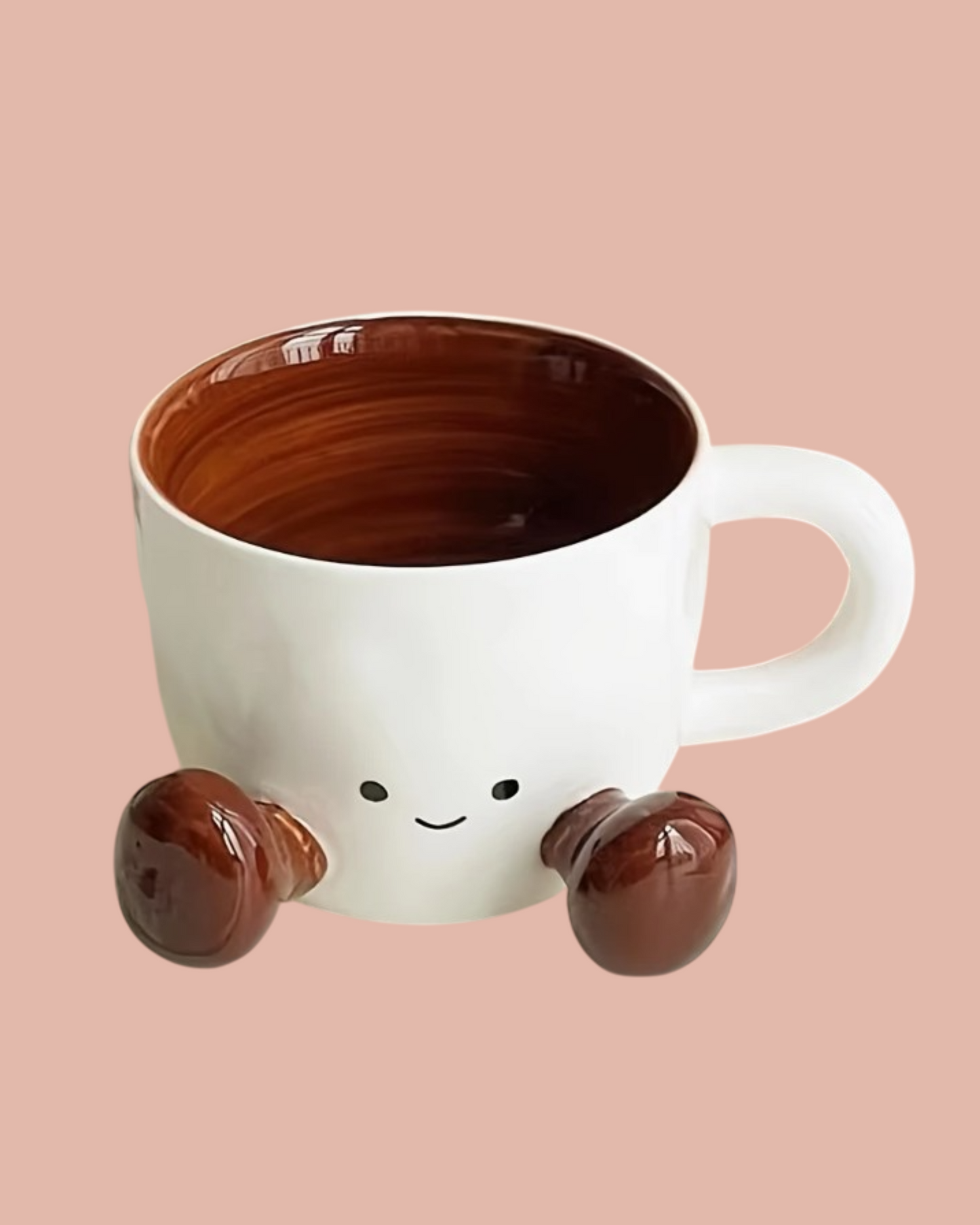 Koffiemok met pootjes