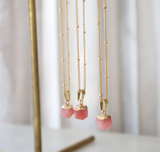 Roze Chalcedoon Ketting voor Liefde & Genezing