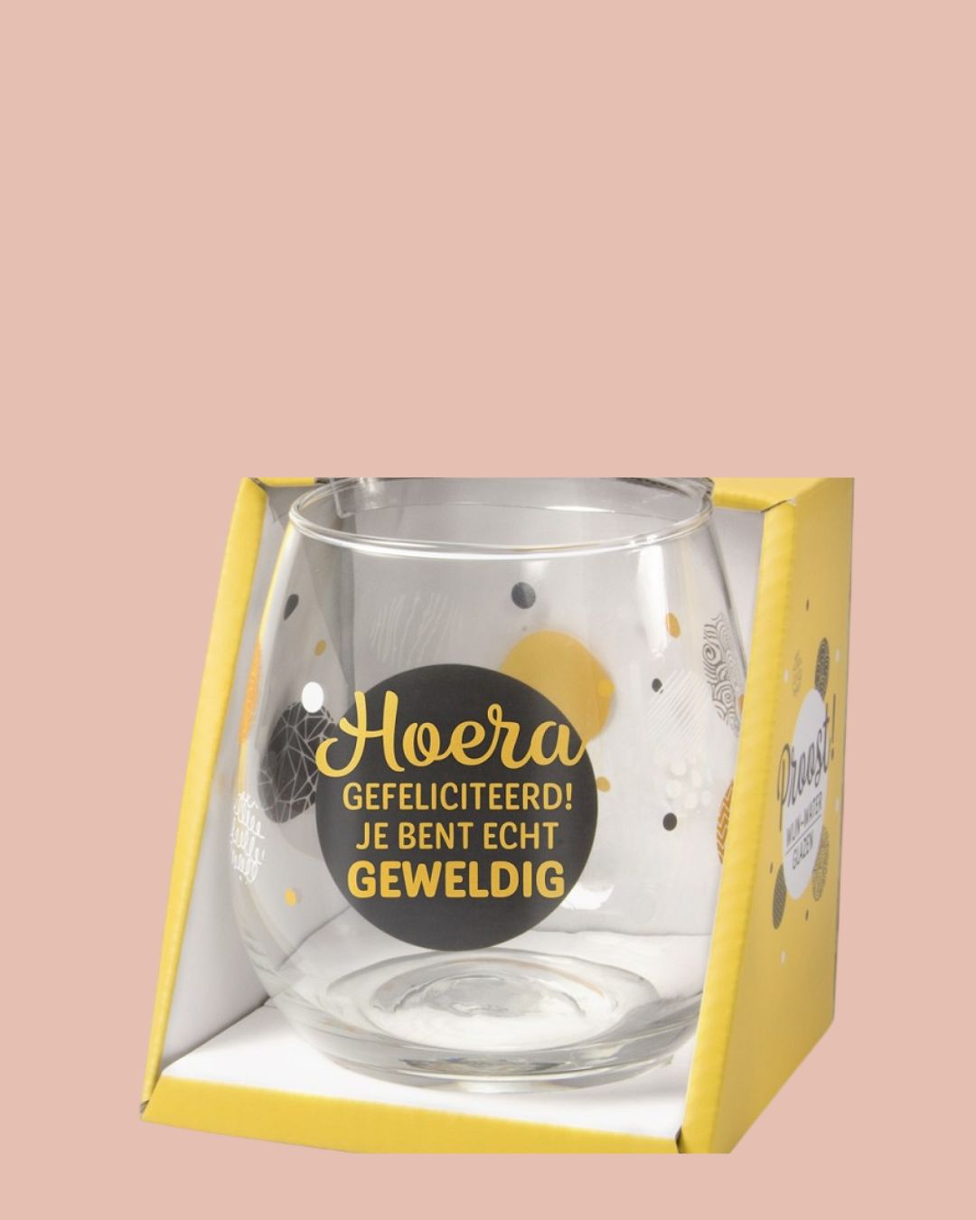 Glas | Hoera Gefeliciteerd, Je Bent Echt Geweldig!