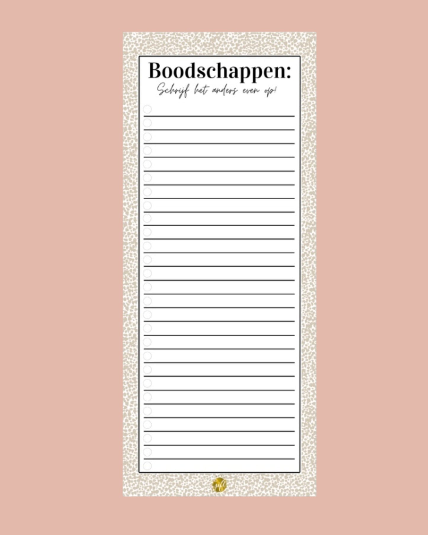 Notitieblok | Boodschappenlijst