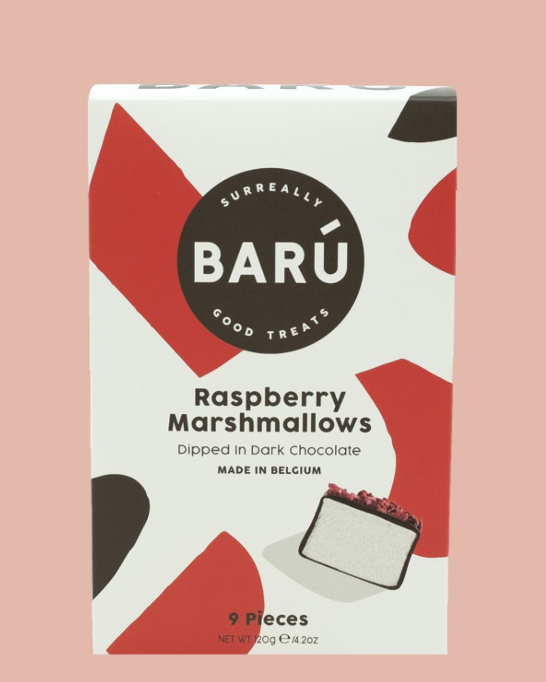 Marsmallows | Rasberry | 9 stuks