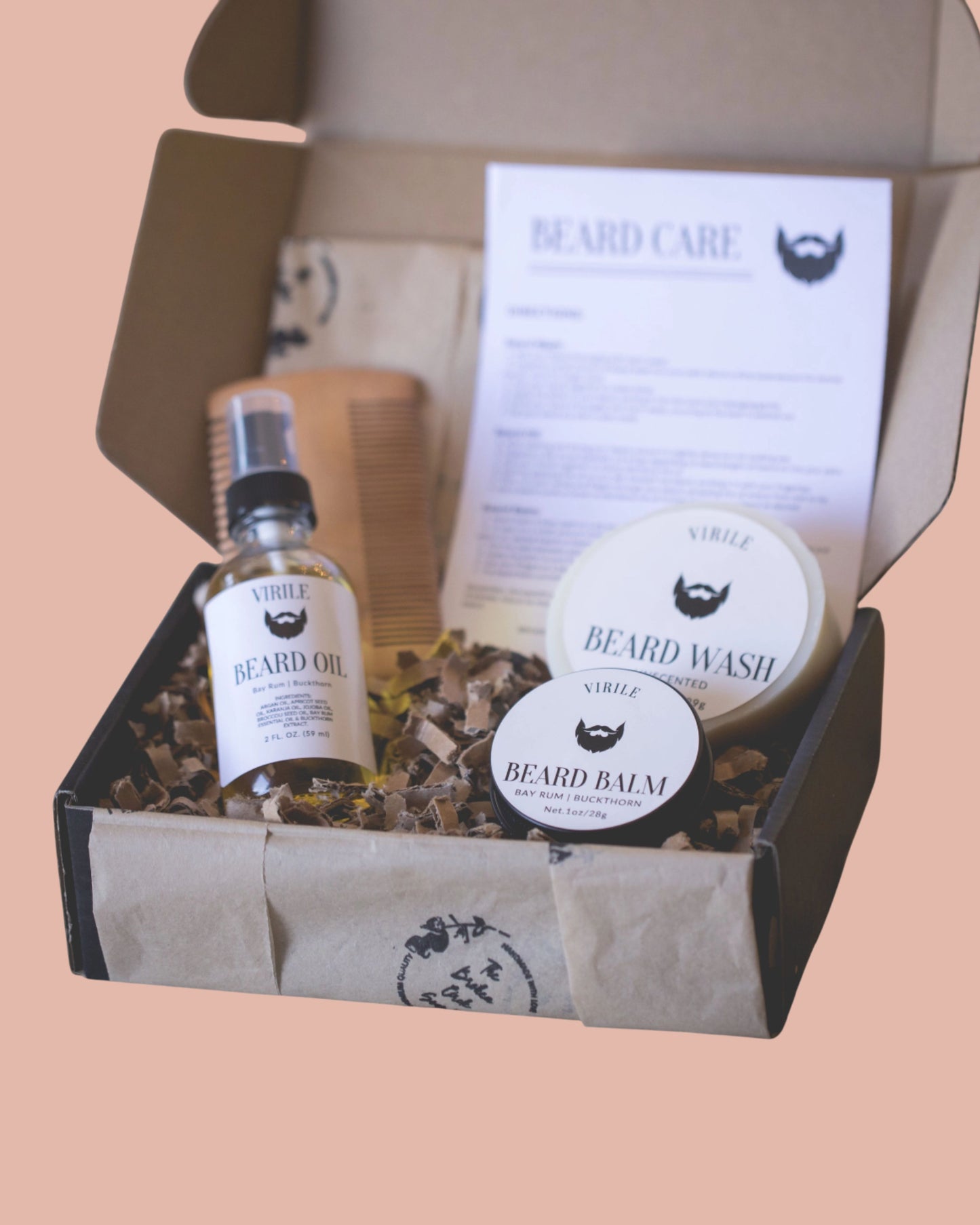 Verzorgingsset voor viriele baardverzorging