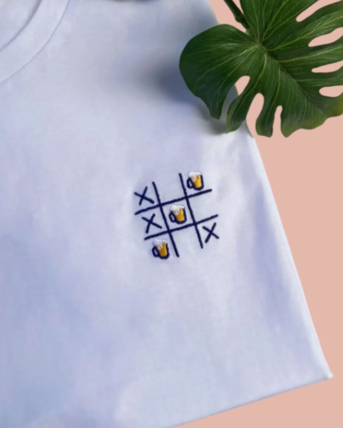 Geborduurd T-shirt | Morpion Bier