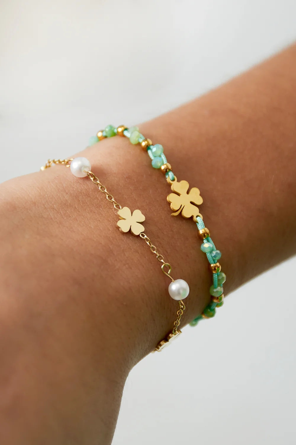 Armband | Klavertje | Goud