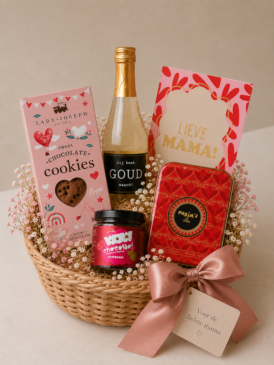 Cadeaumand | Wijn | Mama