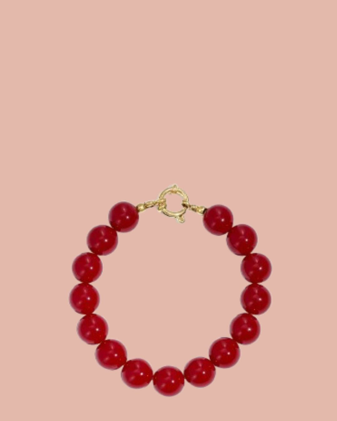 Kralenarmband | Rood