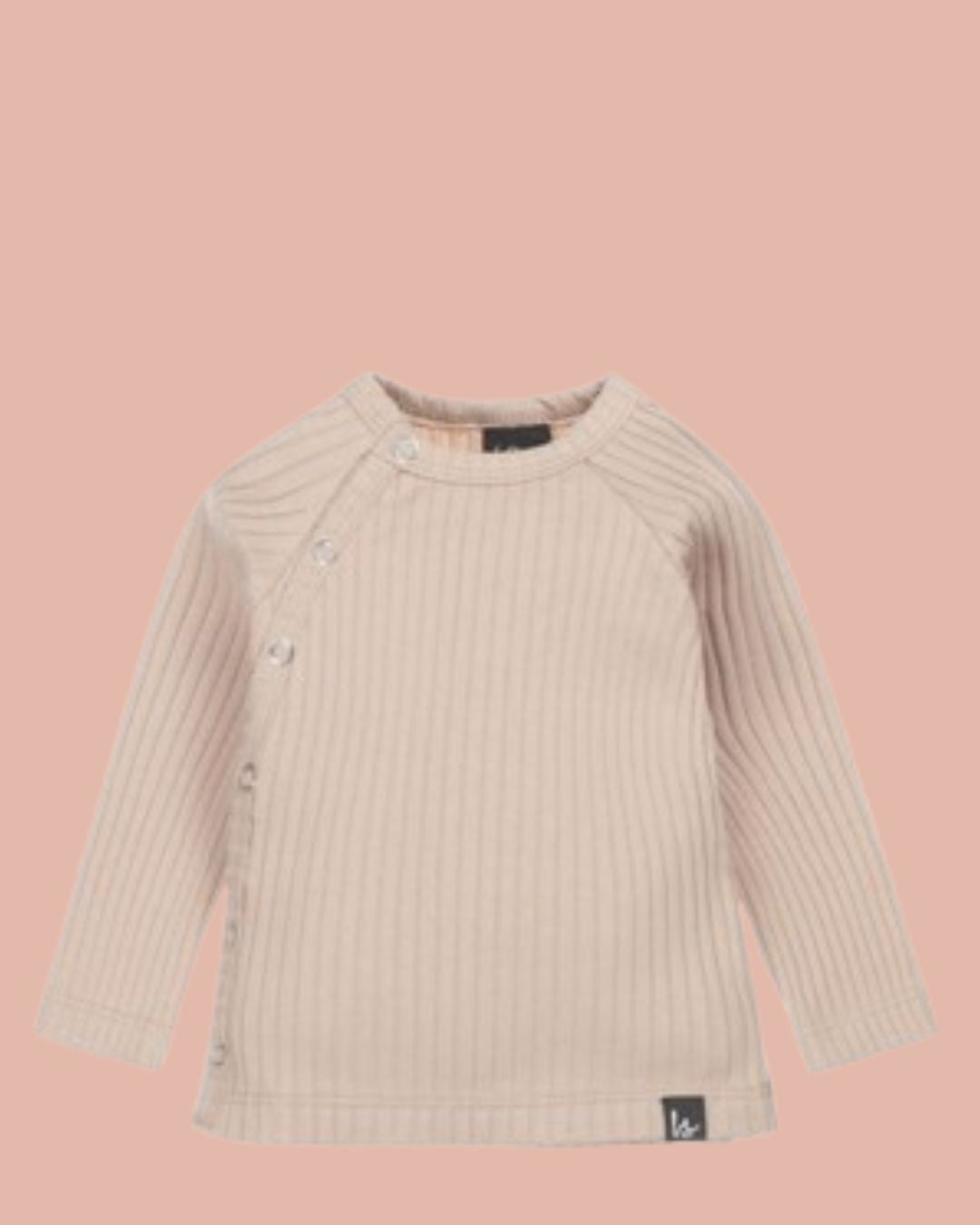 Overslag Longsleeve Groovy Rib | Almond