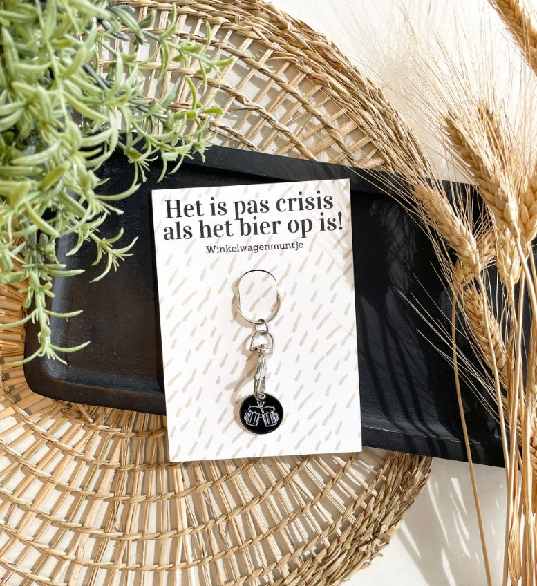 Winkelwagenmunt | Het is pas crisis als het bier op is