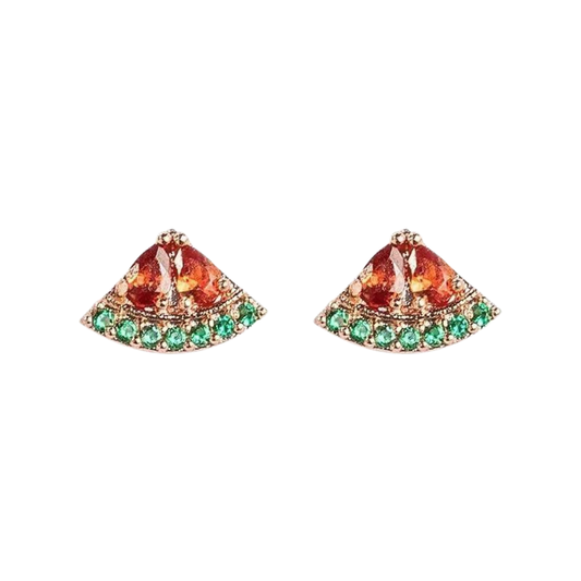 Studs | Watermeloen | Rood / Goud