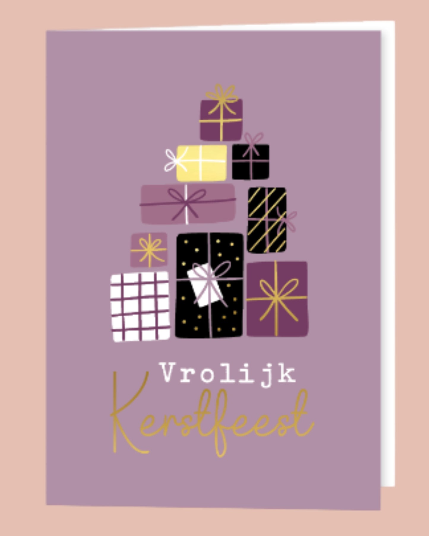 Vrolijk kerstfeest | Gevouwen | A6