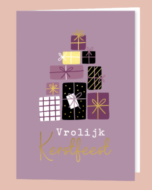 Vrolijk kerstfeest | Gevouwen | A6