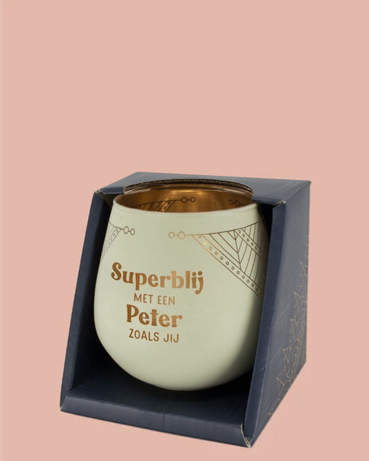 Sfeerlichthouder | Superblij Met Een Peter Zoals Jij