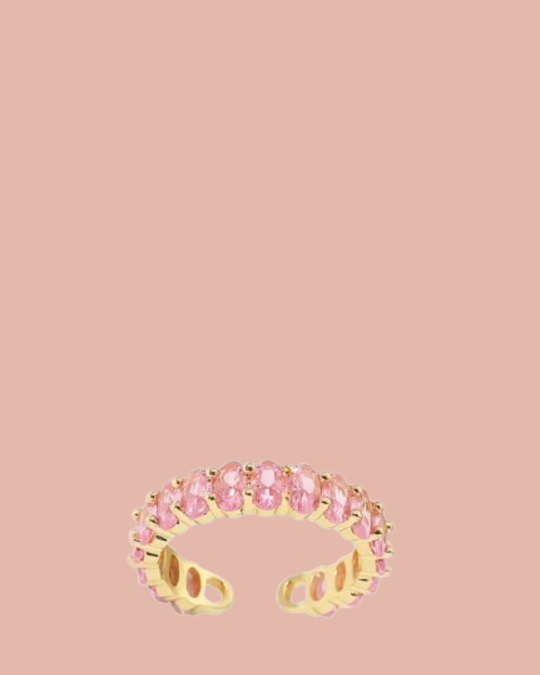 Ring | Rosies | Ruby | Roze / Goud / One size