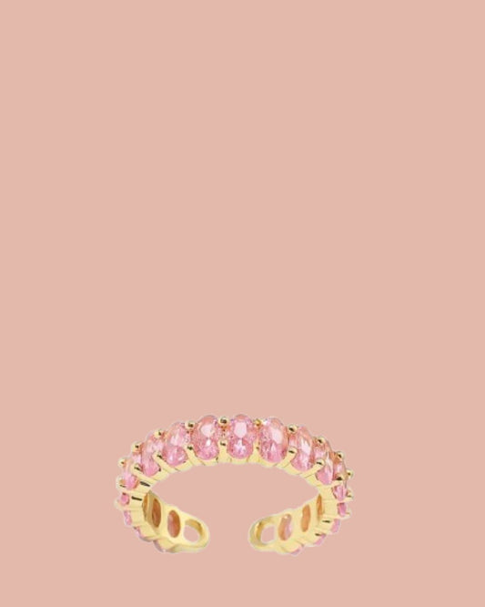 Ring | Rosies | Ruby | Roze / Goud / One size