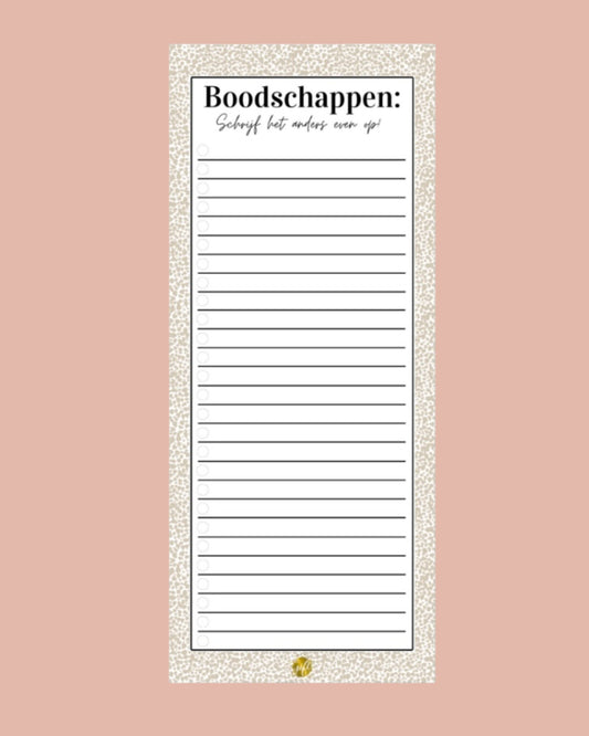 Notitieblok | Boodschappenlijst