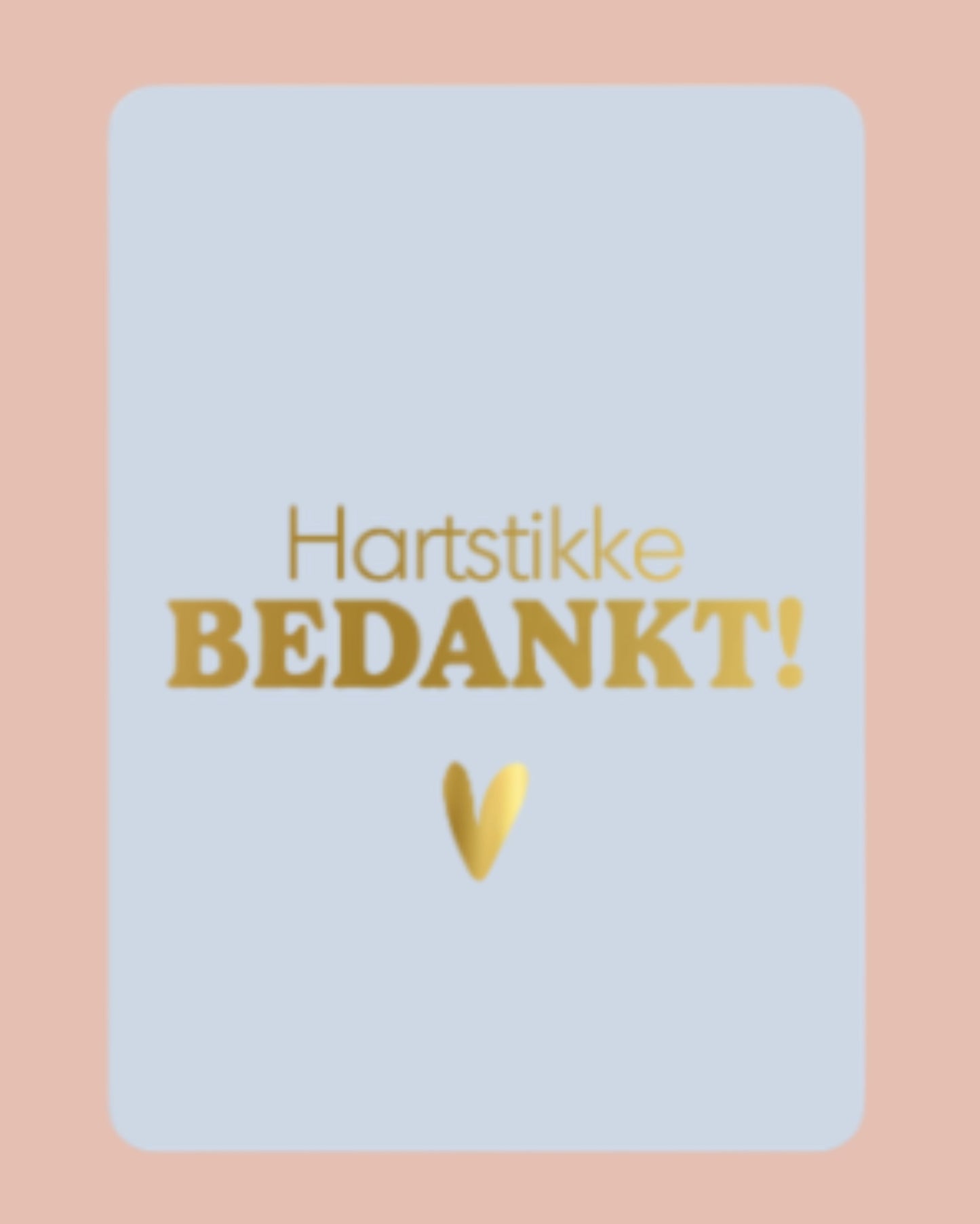 Hartstikke bedankt! | A6