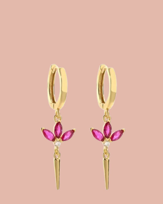 Oorbellen | Rosies | Alissa | Roze / Goud