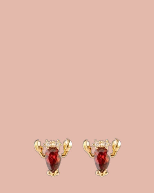 Studs | Rosies | Kreeft | Rood / Goud