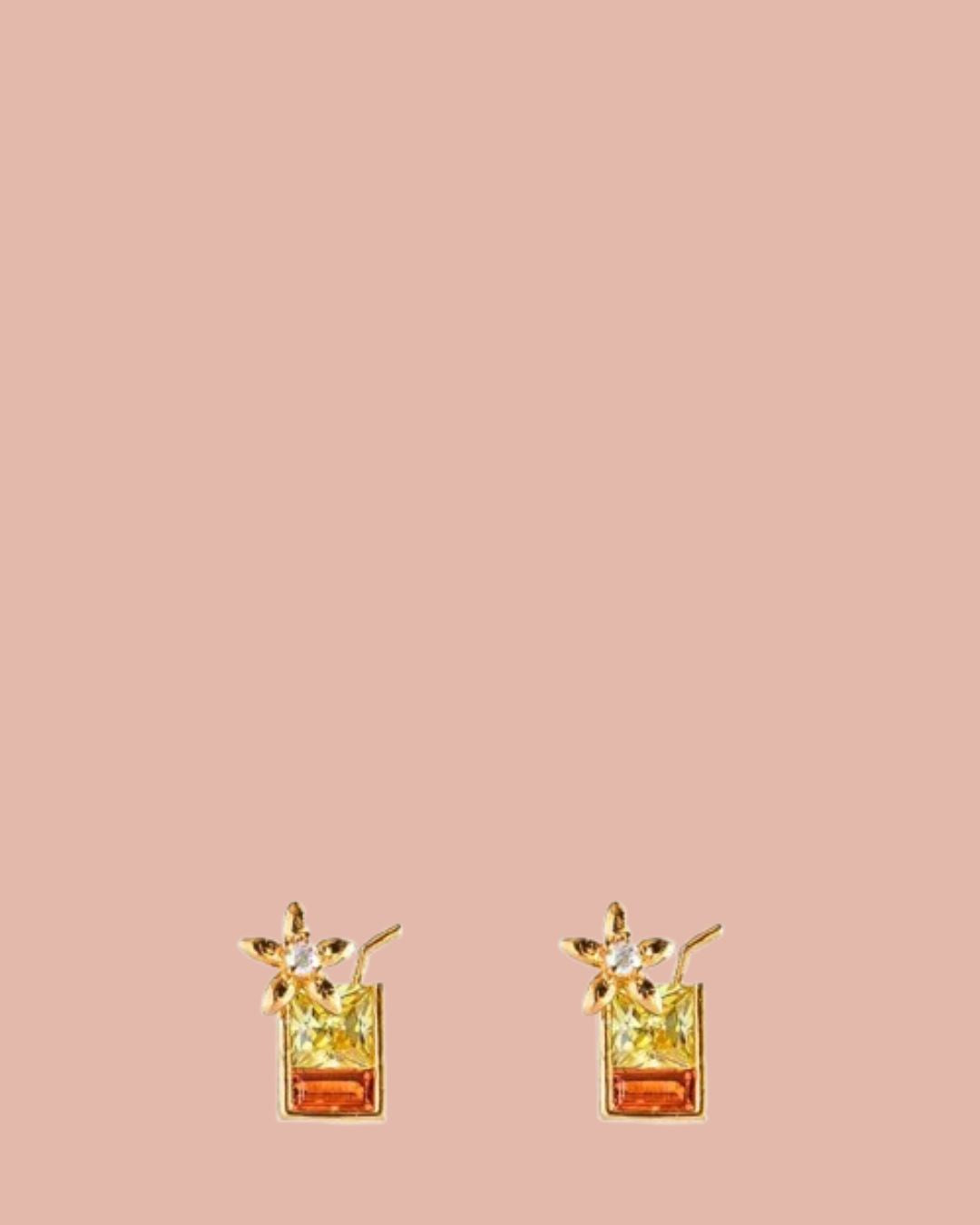 Studs | Rosies | Cocktails | Rainbow / Goud
