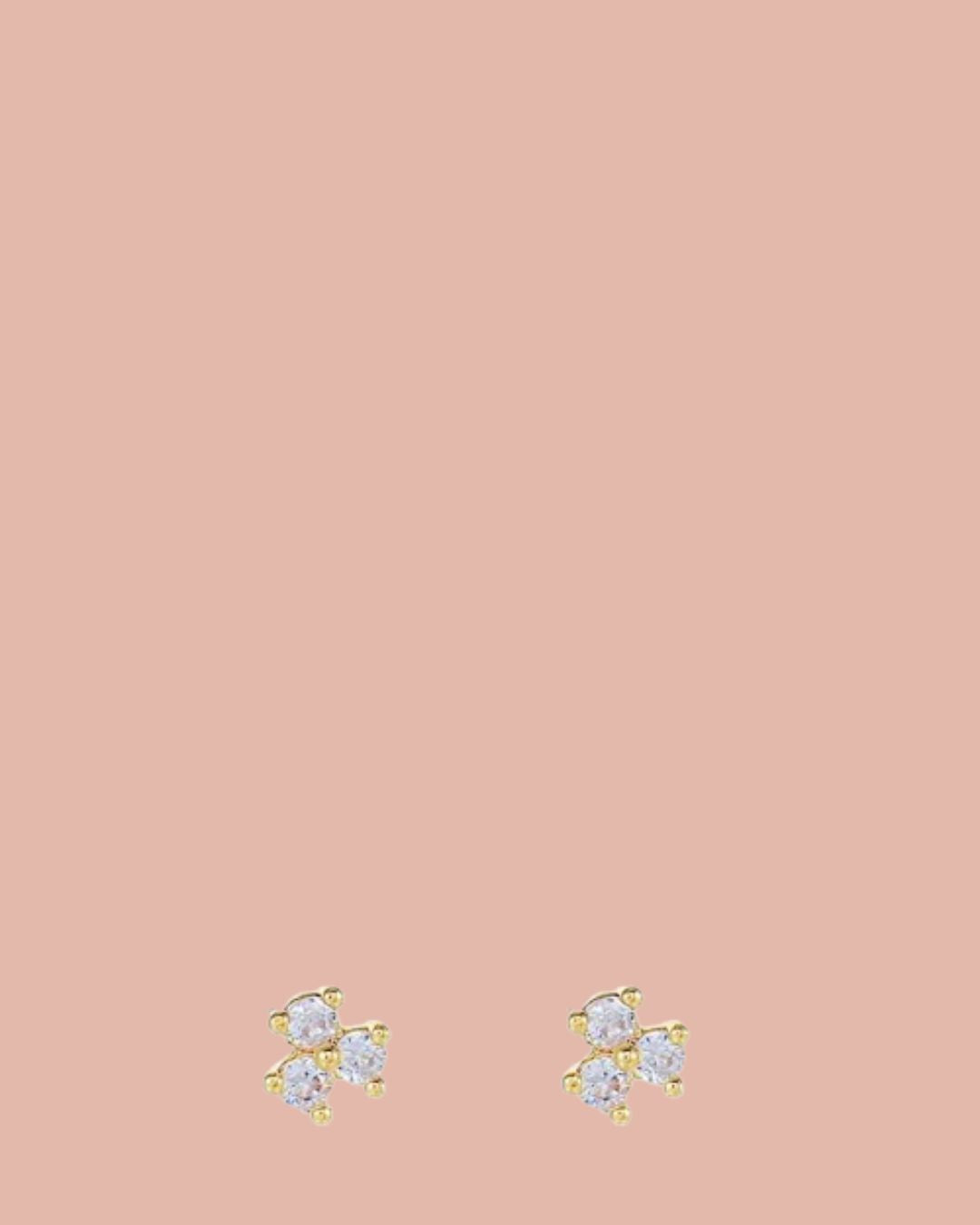 Studs | Rosies | Wit / Goud