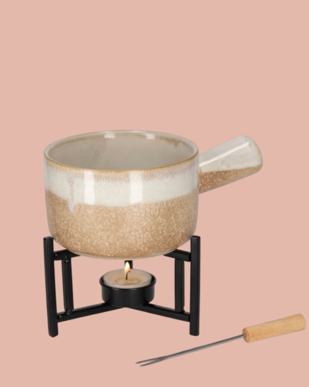 Fondue Set | Taupe