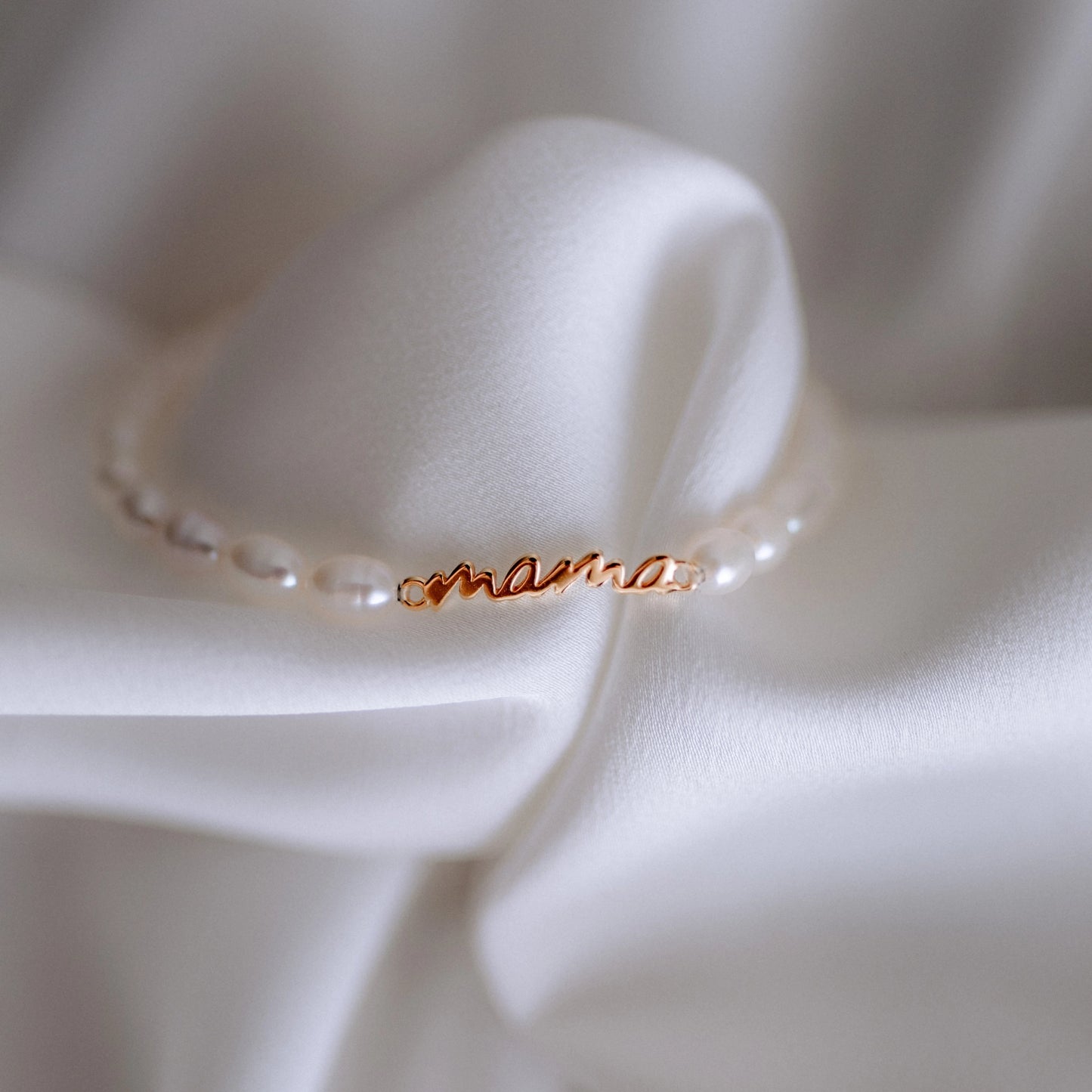 Parelarmband | Mama | 18-karaats verguld