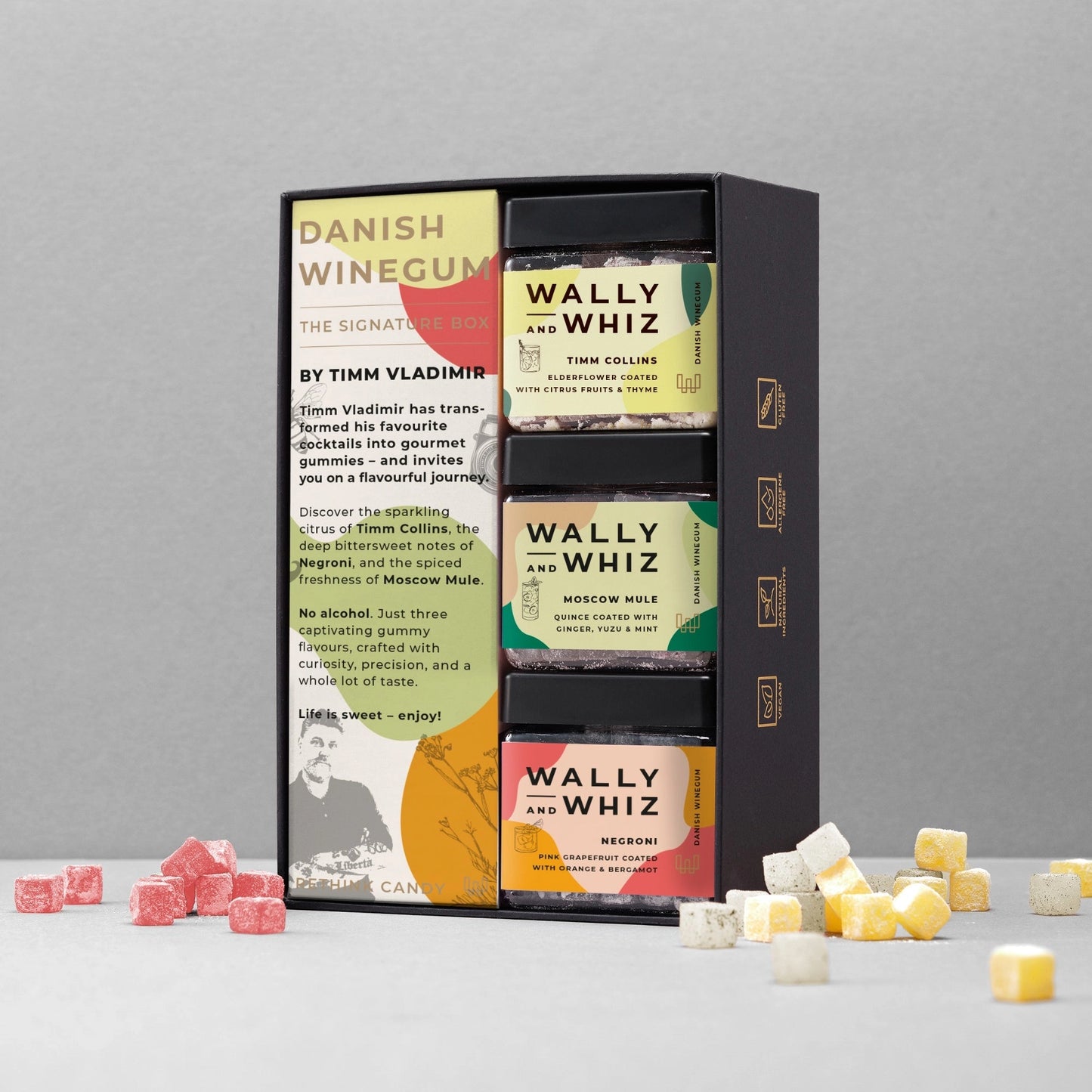 Wally And Whiz | Cadeaubox | Cocktail-geïnspireerde Gourmet Winegums