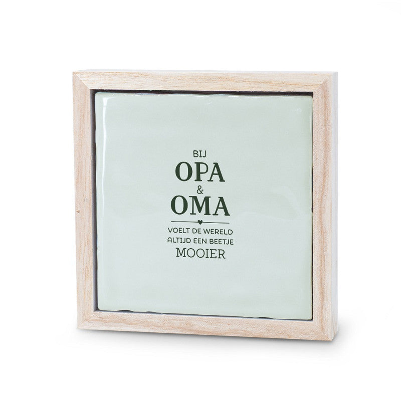 Tegeltje | Oma & Opa