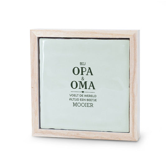 Tegeltje | Oma & Opa