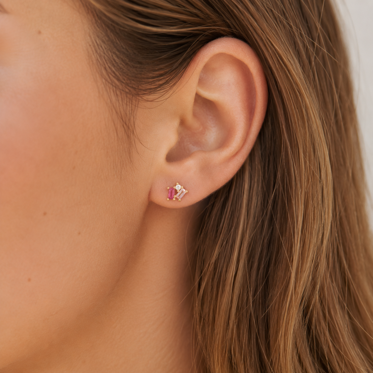 Studs | Rosies | Allura | Roze / Goud