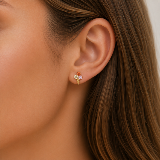Studs | Rosies | Ijsje | Rainbow / Goud