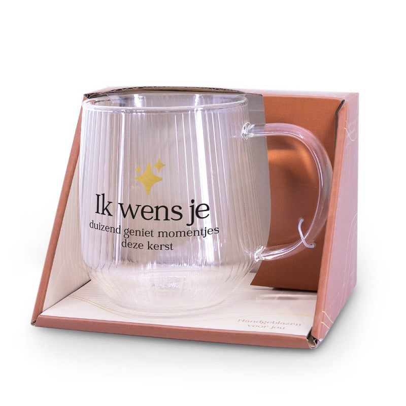 Theeglas | Ik Wens Je Duizend Geniet Momentjes Deze Kerst