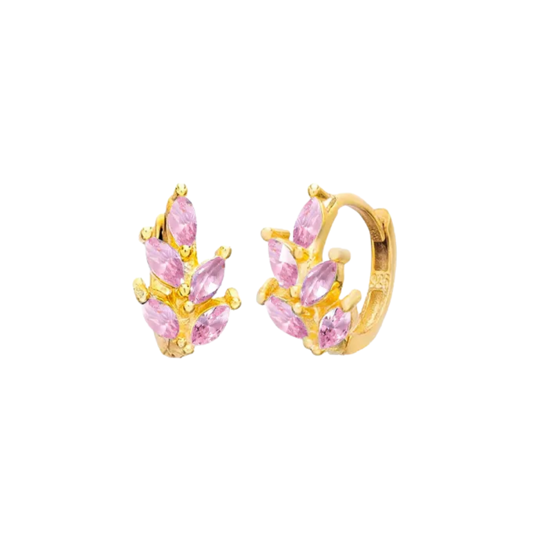 Briar hoops | Rosies | Roze / Goud
