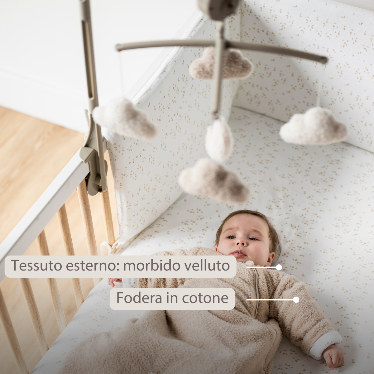 TEDDY Sleeping Bag Teddy Beige 70 cm – Detachable Sleeves – TOG 2.5 – Soft Baby Sleeping Bag: TEDDY / Pink / 70 cm